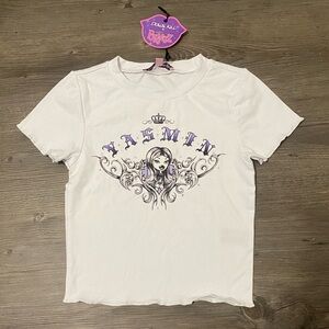 NWT Dolls Kill x Bratz Pretty Princess Yasmin Baby Tee